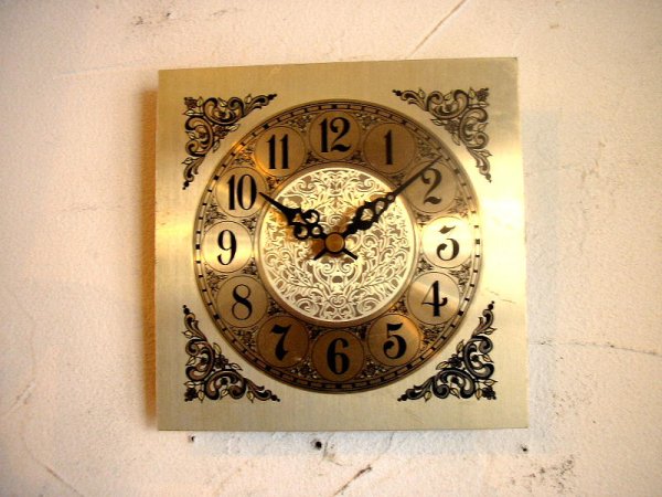 画像1: 1960年代頃のアメリカの無名・文字盤時計・角型・テレフォン・ダイアル