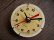 画像3: 1960年代頃のロシアのSLAVA・アンティーク・クロックの文字盤の掛時計（丸型・ベージュ色・赤秒針・オール数字） (3)