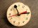 画像3: 1960年代頃・アメリカ・ウェストクロックス・アンティーク・クロック・文字盤・掛時計・丸型・白・赤秒針 (3)