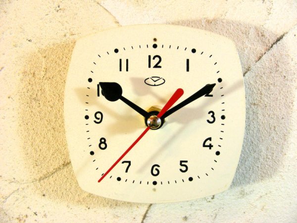 画像1: 1960年代頃・ロシア・時計マーク・アンティーク・クロック・文字盤・掛時計・電池式・スイープ・クォーツ