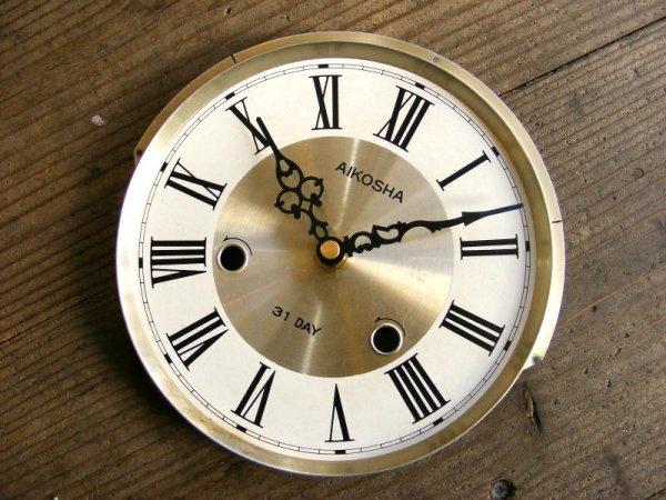 画像3: 昭和初期頃・AIKOSHA・アンティーク・振り子時計・文字盤・掛時計（電池式・クォーツ）