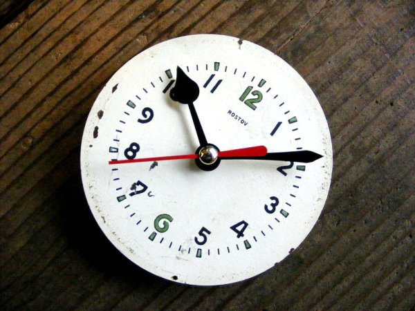 画像3: 1960年代頃・ロシア・ROSTOV・アンティーク・クロック・文字盤・掛時計（丸型・白）