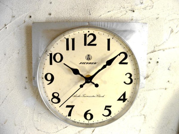 画像1: 昭和40年代頃・愛知時計・アイチロン・アンティーク・振り子時計・文字盤・掛時計（電池式・スイープ・クォーツ）