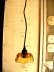 画像2: 昭和40年代頃・アンバーガラス・器・ランプシェード(LEDフィラメント電球） (2)