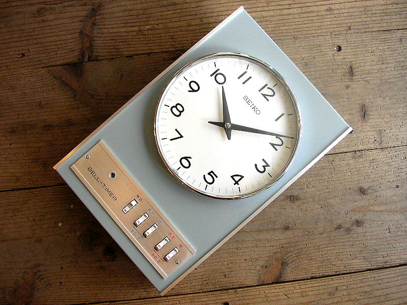 セイコー・ベルタイマー・鉄製・工業用・掛時計（クォーツ改造）が入荷しました。