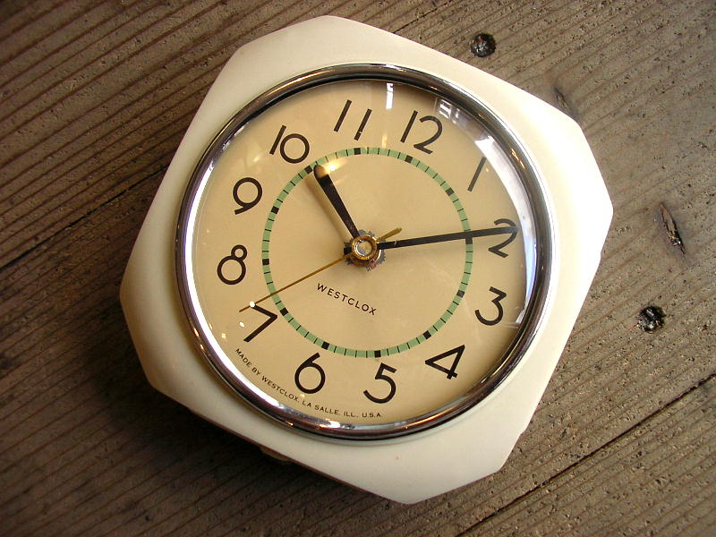 アメリカン・アンティーク・ウエストクロックス・キッチン・クロック・電気掛時計（スイープ・クォーツ改造）が入荷しました。