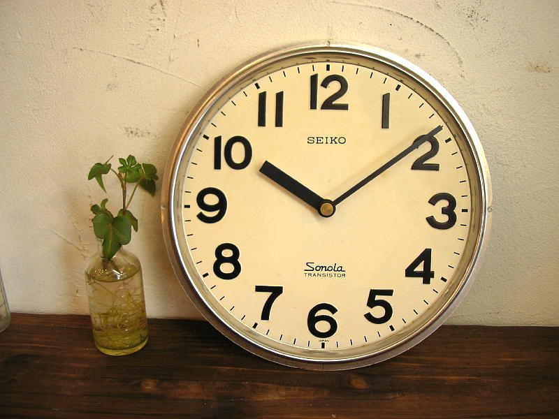 昭和４０年代頃のセイコー・ソノーラ・トランジスター・文字盤時計が入荷しました。