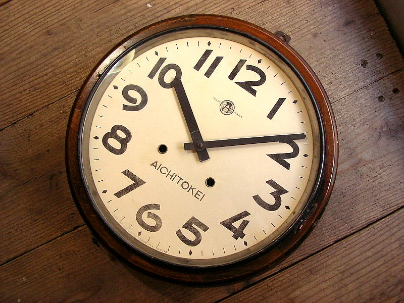 大正頃のアイチ時計・丸時計・茶色（クォーツ改造）が仕上がりました。