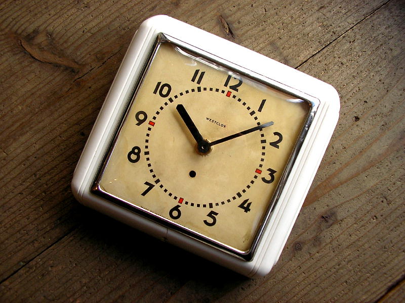 アンティーク・クロックのウエストクロックス・キッチン・クロック・電気時計が仕上がりました。