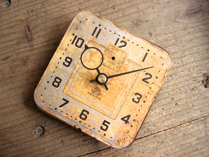 1960年代頃・アメリカ・イングラハム・アンティーク・クロックの文字盤の掛時計が入荷しました。