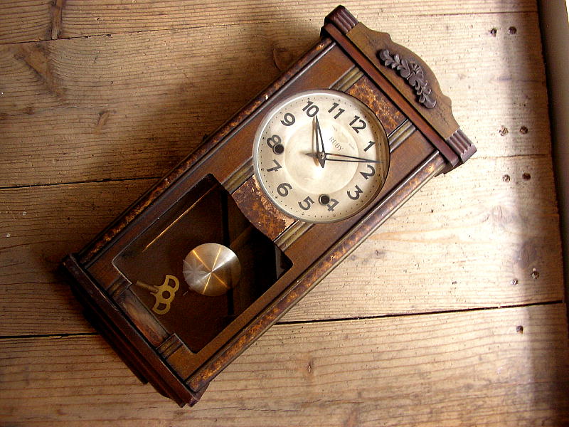 昭和初期頃のアンティーク・振り子時計のRUBY・ルビー・振り子時計が入荷しました。