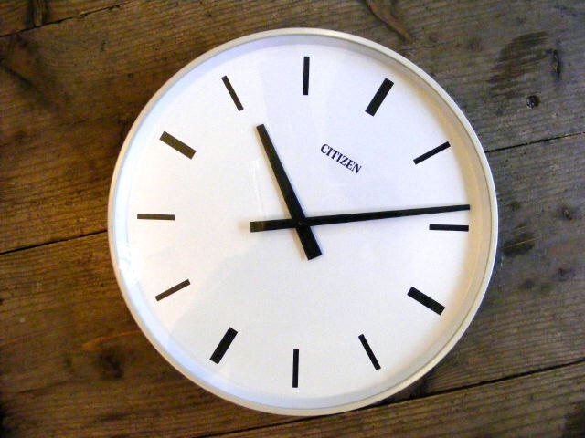 アンティーク・掛け時計のシチズン・学校用・設備時計・NO.8787（電池式・クォーツ改造）が仕上がりました。
