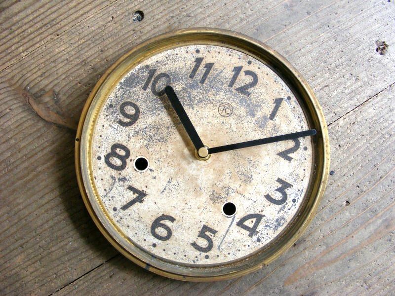 昭和初期頃・トレードマークK・アンティーク・振り子時計・文字盤・掛時計・電池式・クォーツ が仕上がりました。