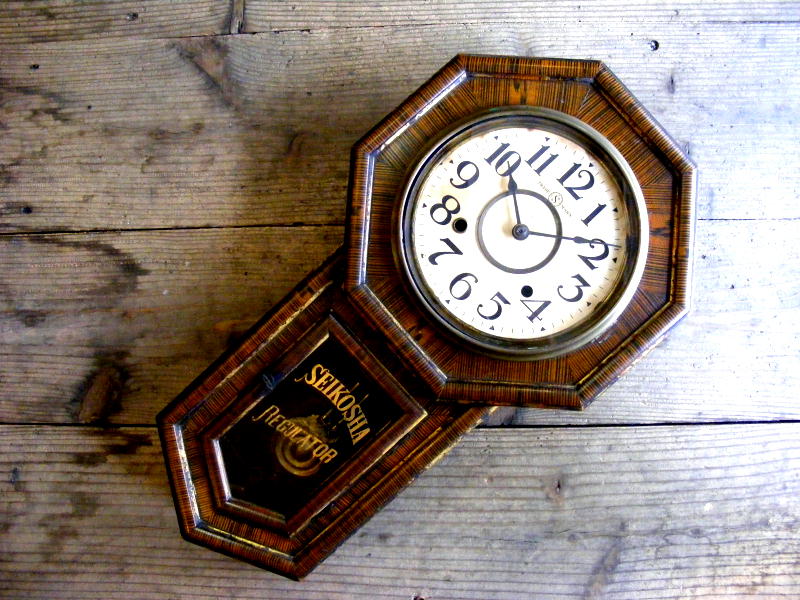 大正頃の古時計の精工舎・八角型・振り子時計（電池式・クォーツ改造）が仕上がりました。