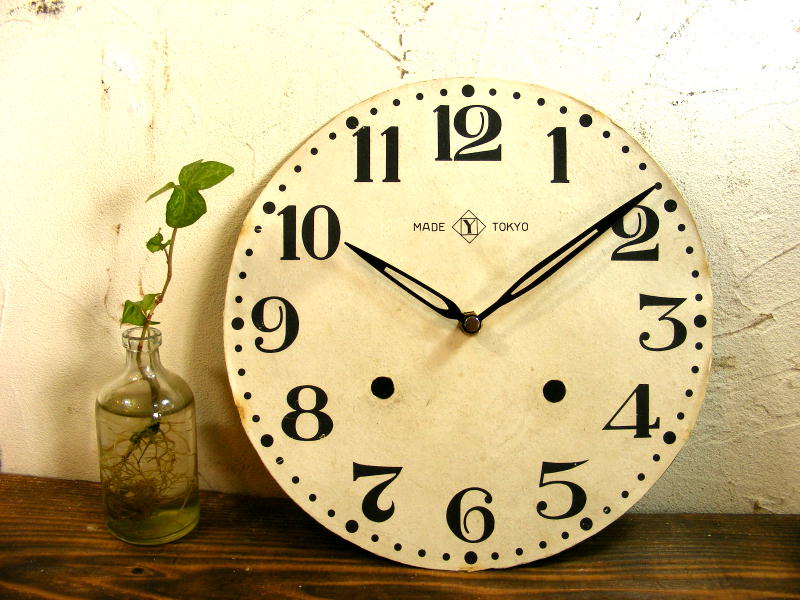 大正頃のアンティーク・クロックのYマーク・吉田時計・アンティーク・振り子時計・文字盤・掛時計（電池式・クォーツ）が仕上がりました。