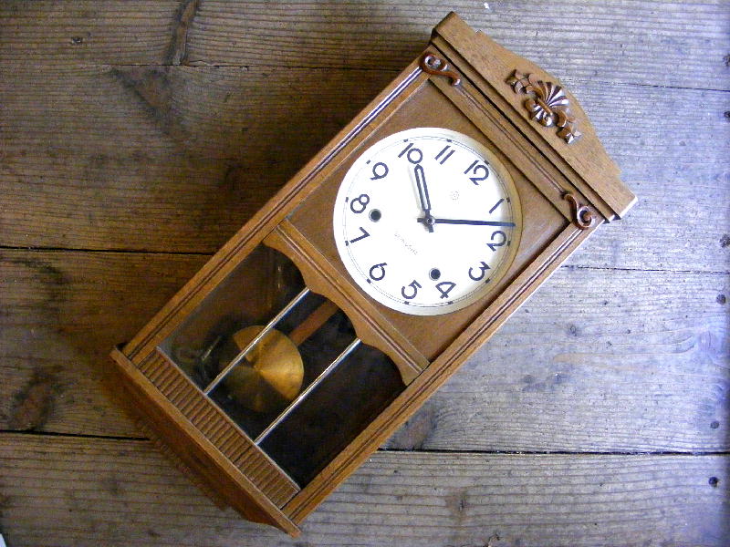 昭和初期頃・精工舎・振り子時計（電池式・クォーツ改造）が仕上がりました。