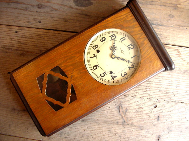 大正頃のセイコー舎振り子時計（クォーツ改造）が入荷しました。