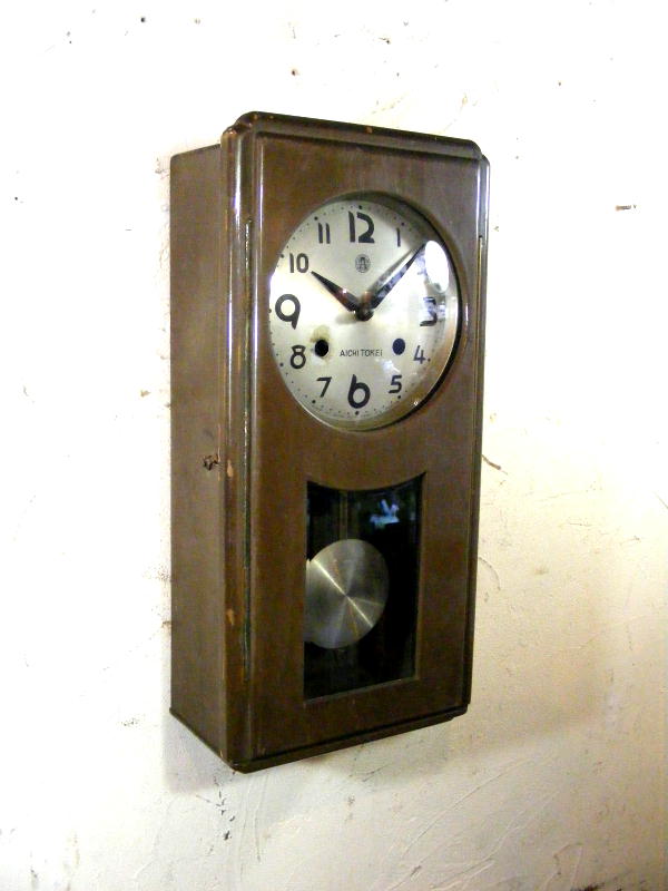 愛知時計,アイチ,振り子時計,アンティーク振り子時計,古時計,柱時計,アンティーククロック,アンティーク掛け時計,ヴィンテージクロック