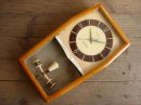 画像: 昭和３０年代頃のセイコー舎・トランジスター・木製・振り子時計（クォーツ改造）が入荷しました。