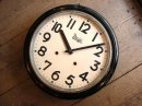 画像:  大正頃の明治時計・木製・丸時計（クォーツ改造）が入荷しました。
