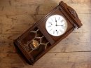 画像: 大正頃のセイコー舎・振り子時計・中型・クォーツ改造が入荷しました。