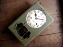 画像:  昭和初期頃のアンティーク・クロックのセイコー舎・振り子時計・緑色が入荷しました。