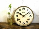 画像: 昭和初期頃のアンティーク・クロックの明治時計・アンティーク・振り子時計・文字盤・掛時計・電池式・クォーツが仕上がりました。