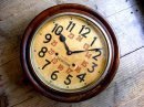 画像: 大正頃のアンティーク・クロックの精工舎・丸型・振り子時計・手巻式・24時間表記（電池式・クォーツ改造）が仕上がりました。
