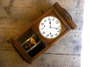 画像: 昭和初期頃のアンティーク柱時計の精工舎・振り子時計・NO.1716（電池式・クォーツ改造）が仕上がりました。