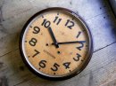 画像: 大正頃のアンティーク・クロックの精工舎・丸型・振り子時計・トーマス型・茶色（電池式・クォーツ改造）が仕上がりました。
