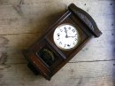 画像: 昭和初期頃の古時計の精工舎・振り子時計・レギュレター・セルロイド文字盤（電池式・クォーツ改造） が仕上がりました。
