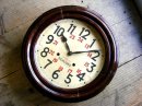 画像: 大正頃の古時計の精工舎・丸型・振り子時計・手巻式・24時間表記（電池式・クォーツ改造）が仕上がりました。