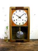 画像: 昭和初期頃の古時計の精工舎・振り子時計・#1769・全面ガラス（電池式・クォーツ改造）が仕上がりました。