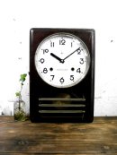 画像: 昭和初期頃のアンティーク柱時計の地球鶏印・サトー・クロック・振り子時計・小型・茶色（電池式・クォーツ改造）が仕上がりました。