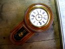 画像: 大正頃の古時計の精工舎・頭丸型・鎌倉彫り・振り子時計（電池式・クォーツ改造）が仕上がりました。