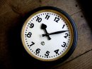画像: 1950年代ドイツのヴィンテージクロックのCTW・Carl Theodor Wagner・カール・テオドール・ワーグナー・インダストリアル・クロック・鉄道時計（電池式・クォーツ改造）が仕上がりました。