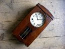 画像: 昭和初期頃・オキュパイド・ジャパン・明治時計・振り子時計（電池式・クォーツ改造）が仕上がりました。