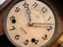 画像: 昭和初期頃のエイケイ舎EIKEISHAの木製振り子時計（クォーツ改造）が入荷しました。