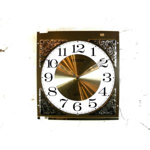 画像: 昭和後期頃のシチズン・クォーツ・アワーストライク・文字盤時計・角型
