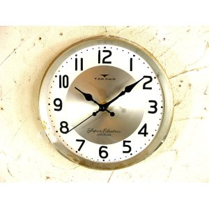 画像: 昭和30年代頃・セイコーソノーラ・アンティーク・振り子時計・文字盤・掛時計・白色（電池式・スイープ・クォーツ）