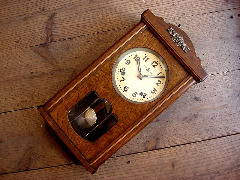 画像: アンティークの鶴巻時計・振り子時計（クォーツ改造）が入荷しました。