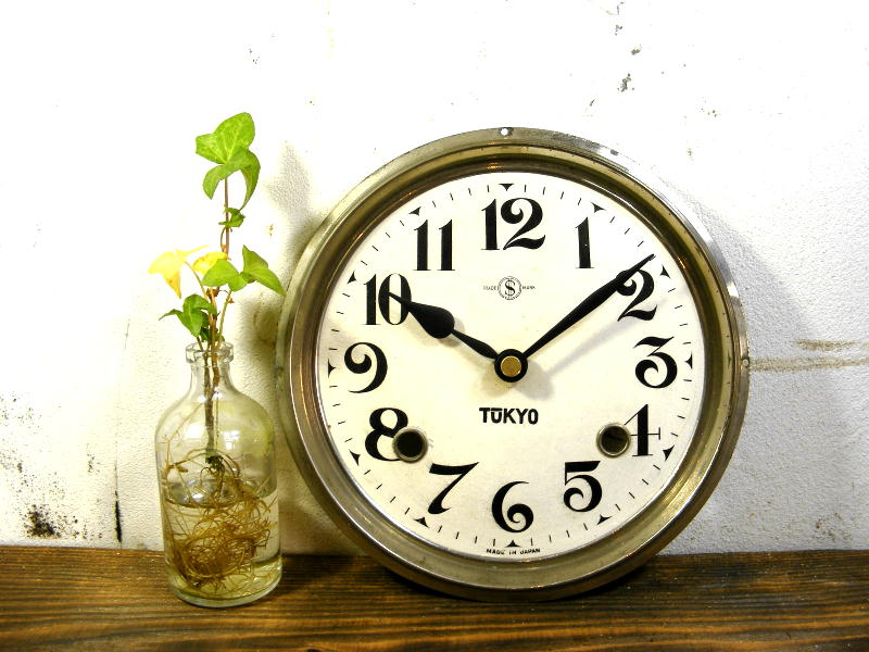 画像: 昭和初期頃のアンティーク・クロックの・TUKYO・アンティーク・振り子時計・文字盤・掛時計が仕上がりました。