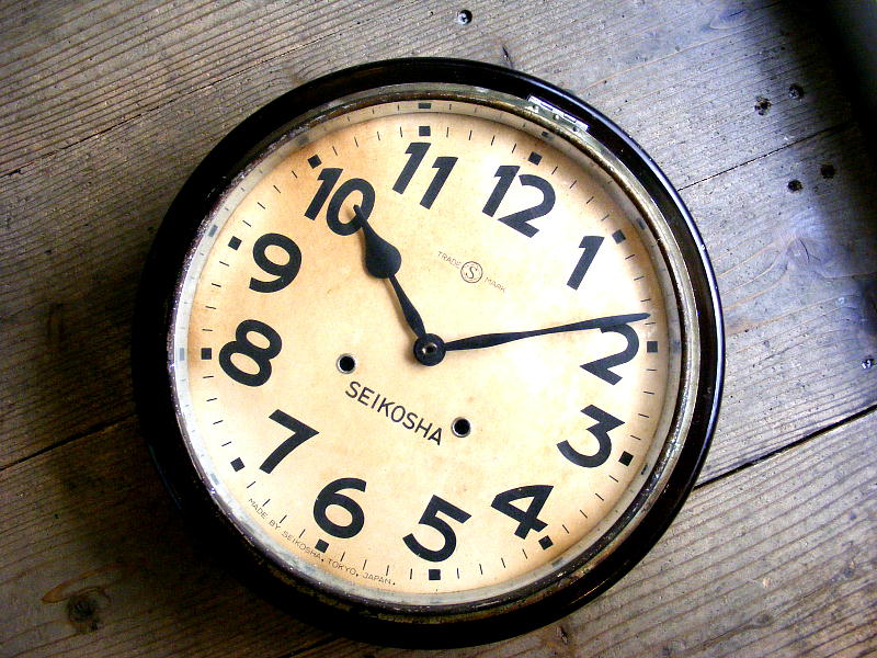 画像: 大正頃の古時計の精工舎・丸型・振り子時計・トーマス型・初期型（電池式・クォーツ改造）が仕上がりました。