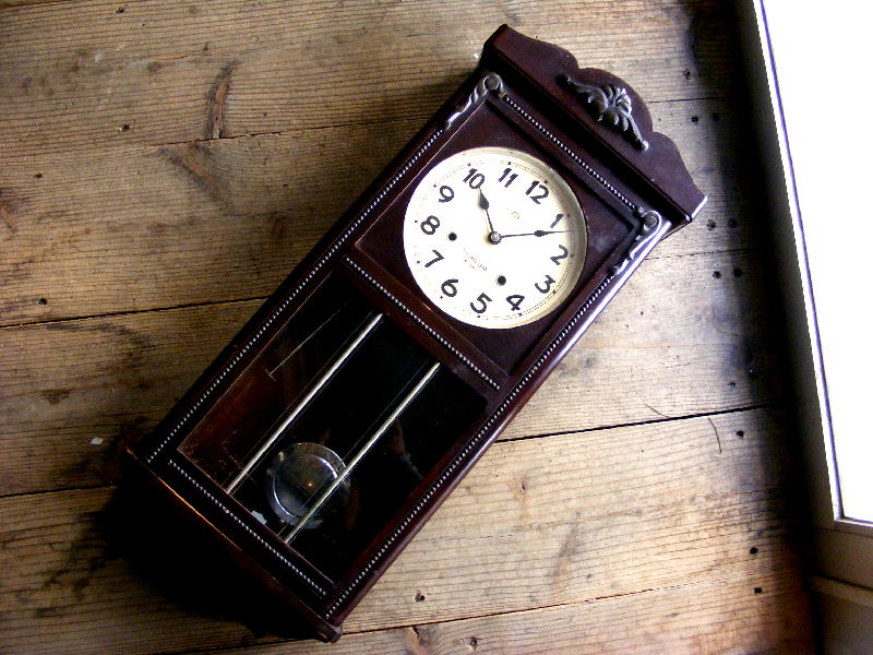 画像: 昭和初期頃・精工舎・振り子時計・中型（電池式・クォーツ改造）が仕上がりました。