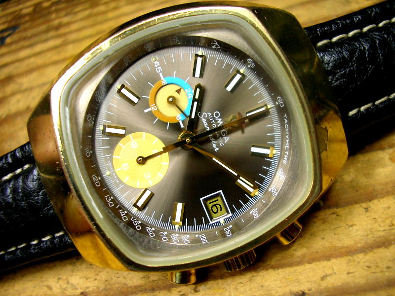 オメガ・シーマスター・クロノグラフ・ジェダイcal1040オートマチック・ゴールド（シャンパン・ゴールド文字盤）が入荷しました。 -  アンティーク・クロック,アンティーク・掛け時計,アンティーク・振り子時計,柱時計,古時計,ヴィンテージ・クロック,ボンボン時計 ...