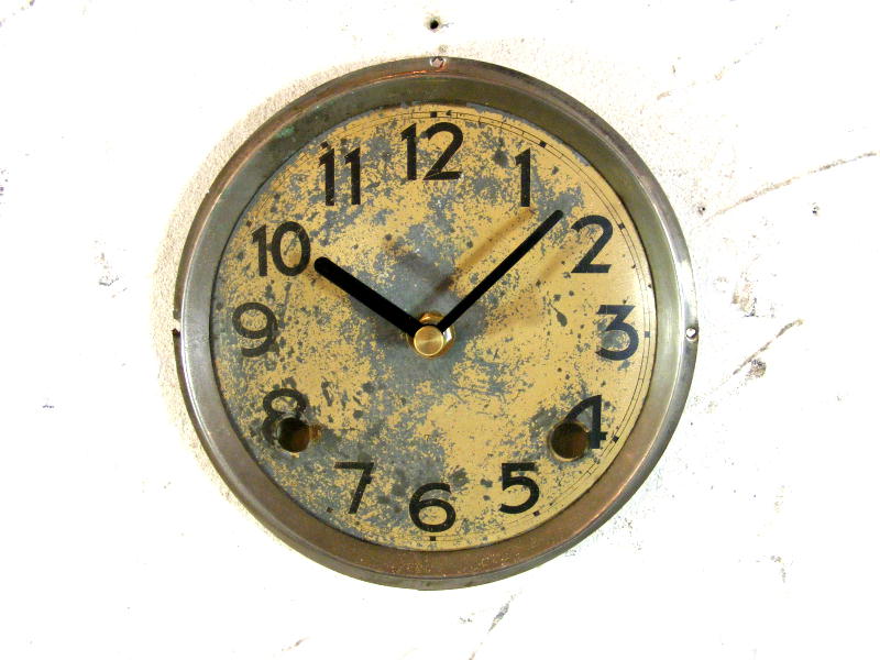 画像1: 昭和初期頃・無名・アンティーク・振り子時計・文字盤・掛け時計（電池式・クォーツ） (1)