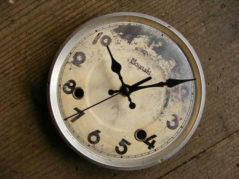 画像3: 昭和中期頃・林時計・アンティーク・振り子時計・文字盤・掛け時計（電池式・スイープ・クォーツ） (3)
