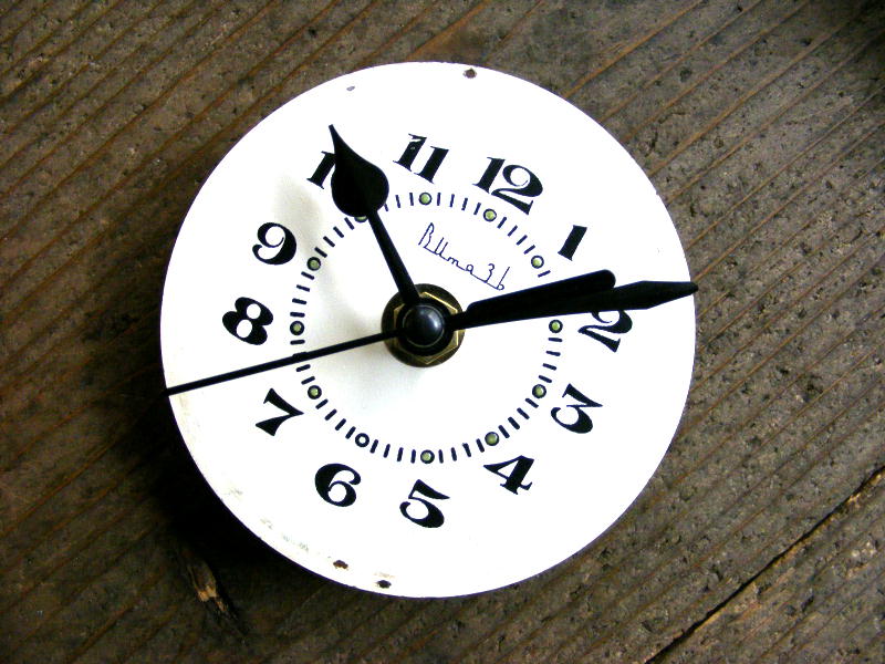 画像3: 1960年代頃・ロシア・Bume3ｂ・アンティーククロック・文字盤・掛時計・電池式・スイープ・クォーツ (3)