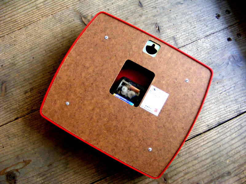 画像: 1970年代・東京時計・シリコン・クロック・ソフィア・NO.710・赤・角型・箱付・デッドストック（スイープ・クォーツ改造）