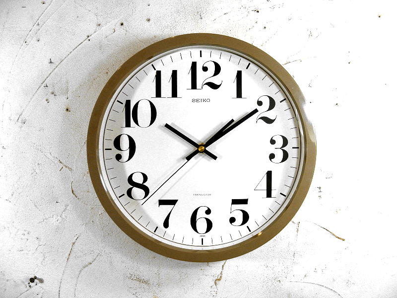 70s【SEIKO】セイコー ヴィンテージ モダンデザイン 掛け時計 クロック